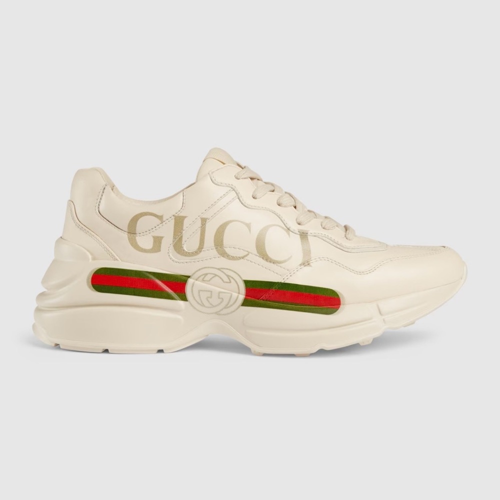 Gucci Women’s Rhyton Sneaker W/ Logo. Size 38 1/2. Excellent condition.